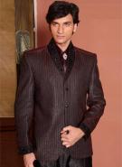 Бордовый свадебный / вечерний мужской костюм-двойка + рубашка + галстук с брошью