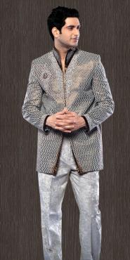 Эксклюзивный сценический / концертный мужской френч (воротник — стойка) + брюки