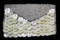 Индийская маленькая сумочка (клатч), вышитая бисером, украшенная стразами