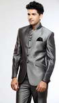 Серый мужской костюм-двойка