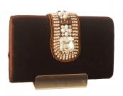 Индийская маленькая сумочка (клатч), украшенная бисером и стразами