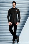 Чёрный мужской костюм-двойка