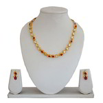 *Бордовое, цвета меди и золотое медное индийское украшение на шею с искусственными камнями