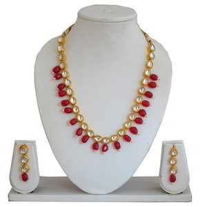 Бордовое, цвета меди и золотое медное индийское украшение на шею с искусственными камнями