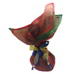 *Бордовая и красная сумочка-мешочек