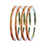 *Латунный индийский браслет с искусственными камнями