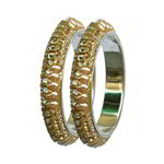 *Латунный индийский браслет с искусственными камнями