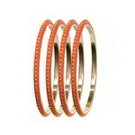 *Латунный индийский браслет с искусственными камнями