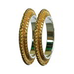 *Латунный индийский браслет с искусственными камнями