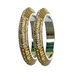 *Латунный индийский браслет с искусственными камнями