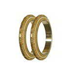 *Латунный индийский браслет со стразами, искусственными камнями