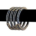 *Латунный индийский браслет со стразами, искусственными камнями