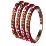 *Золотой латунный индийский браслет со стразами, искусственными камнями