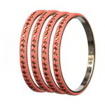 *Коричневый и золотой латунный индийский браслет со стразами, искусственными камнями