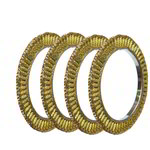 *Золотой латунный индийский браслет со стразами, искусственными камнями