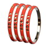 *Коричневый и золотой индийский браслет из латуни со стразами, искусственными камнями