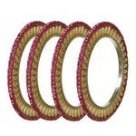 *Золотой латунный индийский браслет со стразами, искусственными камнями