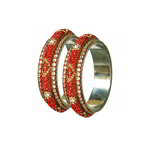 *Молочный и золотой латунный индийский браслет со стразами, искусственными камнями