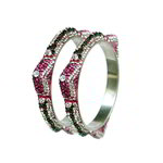 *Золотой индийский браслет из латуни со стразами, искусственными камнями