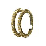 *Золотой латунный индийский браслет со стразами, искусственными камнями