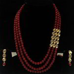 *Бордовые, золотые и красные индийское украшение на шею со стразами, искусственными камнями, бисером