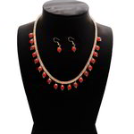 *Бордовые, золотые и красные индийское украшение на шею со стразами