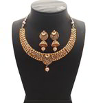 *Золотые индийское украшение на шею со стразами