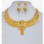 *Зелёные и золотые индийское украшение на шею со стразами, искусственными камнями