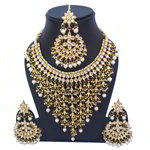 *Молочные и золотые индийское украшение на шею со стразами, искусственными камнями