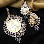 *Молочный, цвета меди и золотой индийский кулон на шею из меди со стразами, искусственными камнями