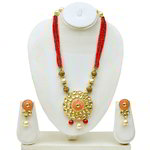 *Бордовые, цвета меди и золотые медные индийское украшение на шею с искусственными камнями, перламутровыми бусинками