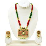 *Цвета меди и золотые медные индийское украшение на шею с искусственными камнями, перламутровыми бусинками