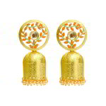 *Золотые латунные индийские серьги со стразами, искусственными камнями