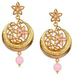 *Золотые латунные индийские серьги со стразами, искусственными камнями