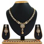 *Золотые индийское украшение на шею со стразами