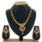 Позолоченное индийское колье + серьги