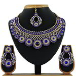 *Золотые индийское украшение на шею со стразами