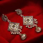 *Золотые индийские серьги с бисером