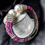 *Цвета меди и золотой индийский браслет из меди со стразами