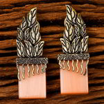 *Золотые индийские серьги со стразами