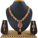 *Золотые индийское украшение на шею со стразами