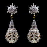 Позолоченные индийские серьги