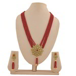 *Бордовый, цвета меди и золотой медный индийский кулон на шею с искусственными камнями