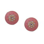 *Золотые латунные индийские серьги со стразами, искусственными камнями