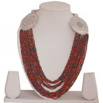 *Латунные индийское украшение на шею с бисером