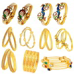 *Разноцветный набор браслетов покрытие позолотой со стразами и искусственными камнями, стразами, искусственными камнями