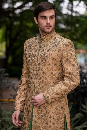 Национальный свадебный индийский мужской костюм-тройка