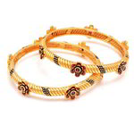 *Золотой индийский браслет с бисером