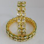 *Молочный, цвета меди и золотой индийский браслет из меди с искусственными камнями