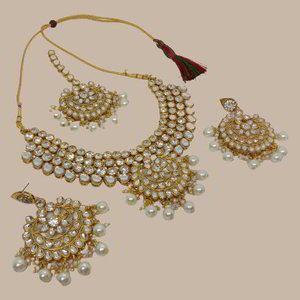 Молочное, цвета меди и золотое медное индийское украшение на шею со стразами, искусственными камнями